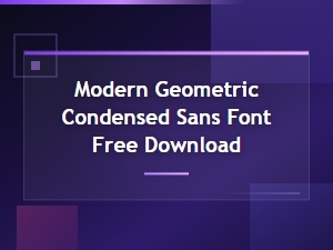 Discover free modern geometric sans fonts